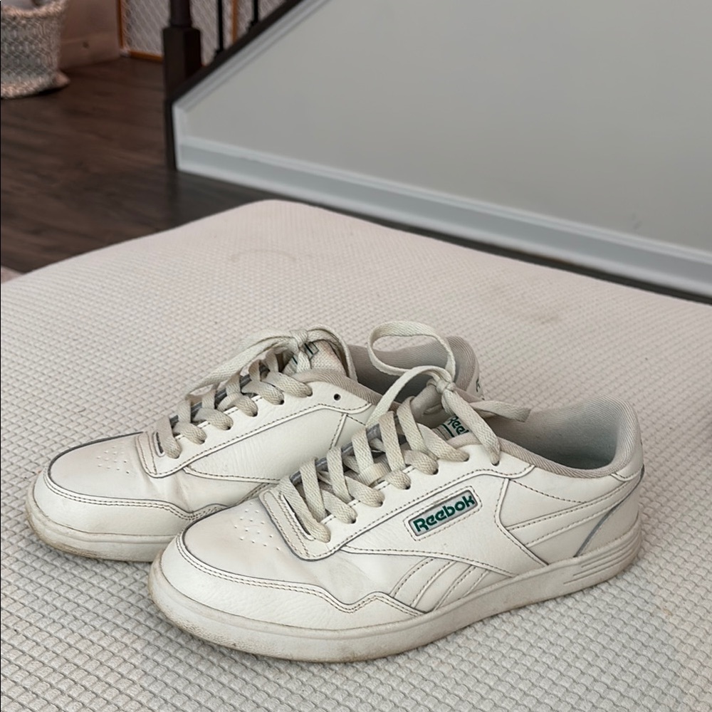 Reebok Off-White Leather Sneakers